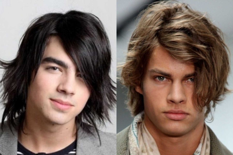 Каскад на средние волосы мужские