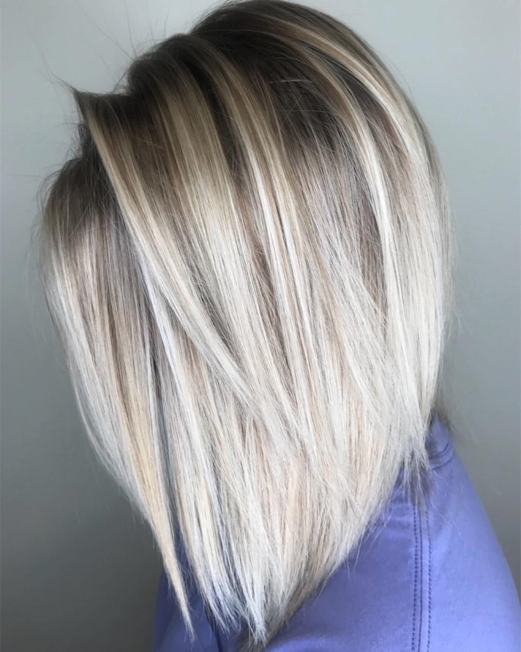 Окрашивание на средние волосы светлые