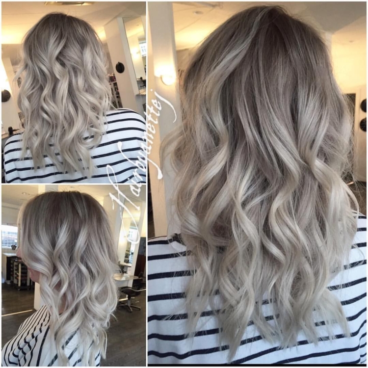 Холодный блонд балаяж шатуш