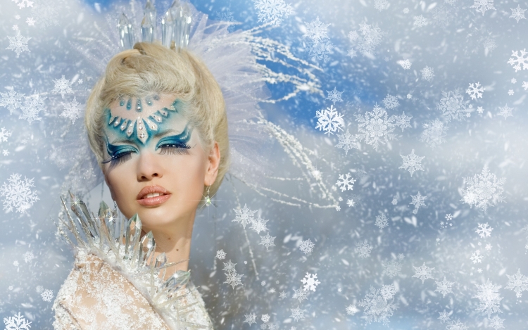 Макияж Снегурочки на новый год