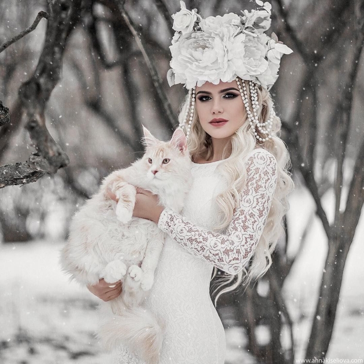 Фотосессия Снежная Королева команда стиль классика