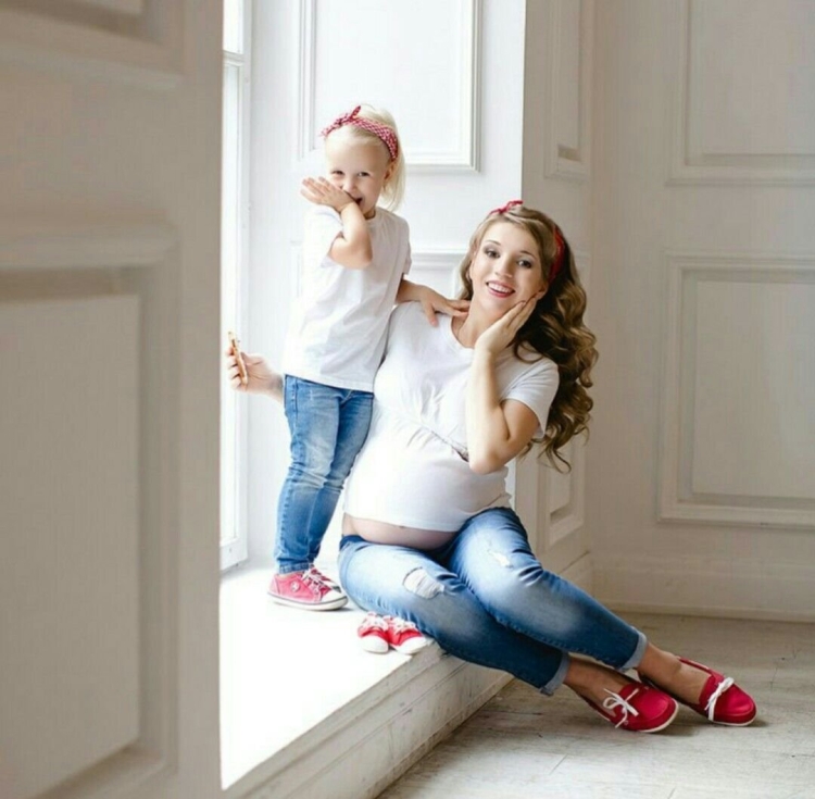 Фотосессия с дочкой в студии