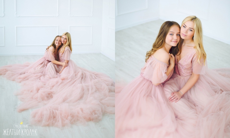 Фотосессия с дочерью в студии