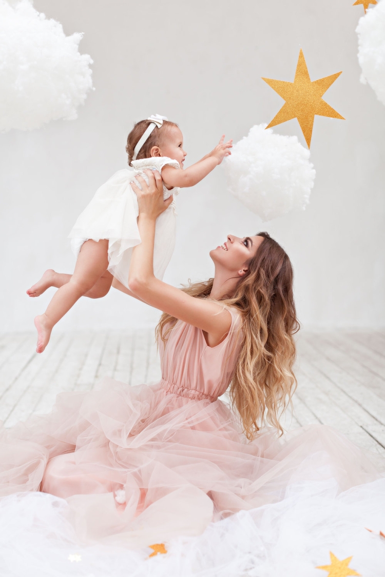 Фотосессия с дочкой в студии