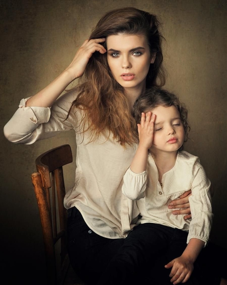 Фотосессия мама и дочь