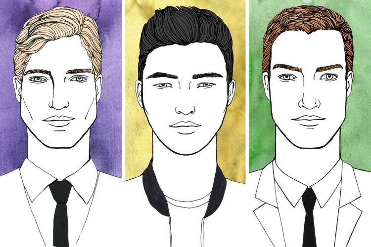 Овальная форма лица у мужчин прически