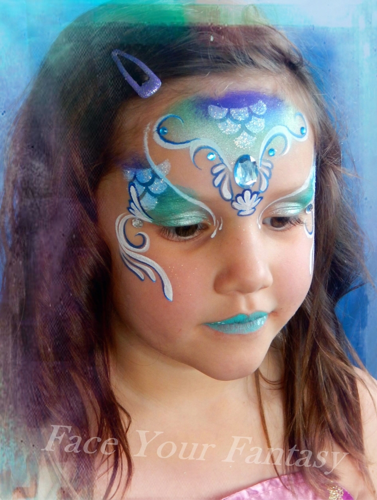 Аквагрим для детей Русалка