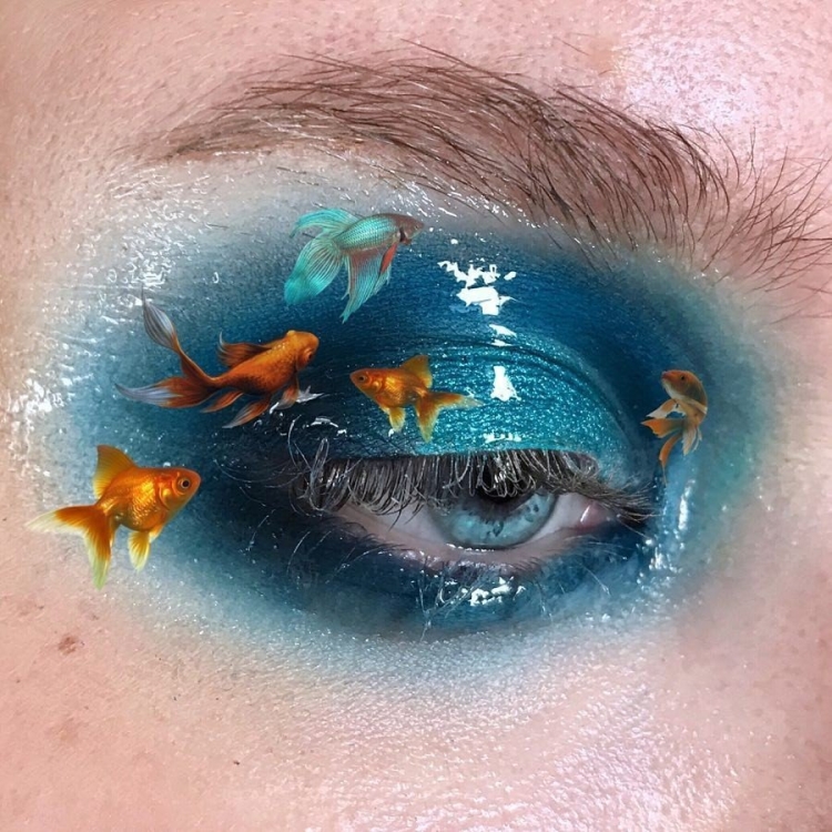 Необычный макияж глаз Эстетика