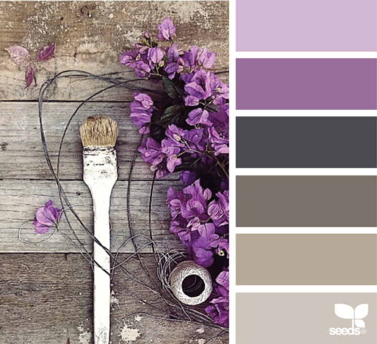 Серо фиолетовая палитра