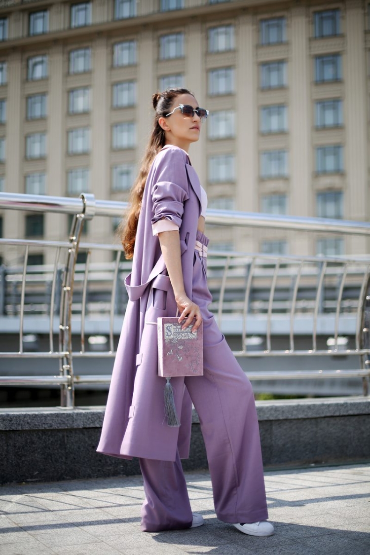 Лавандовый цвет в одежде