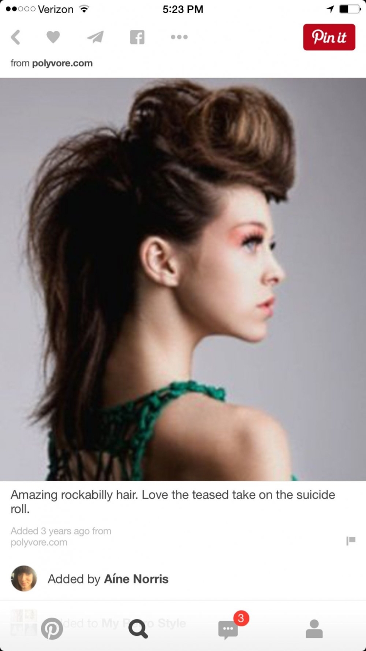 Рок прически для девушек