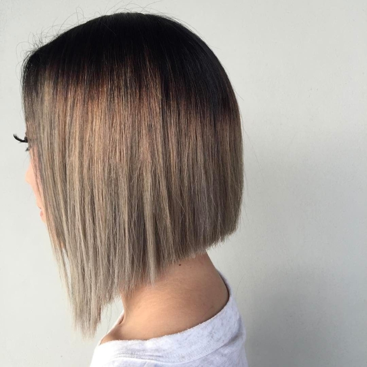 Каре темно русые волосы