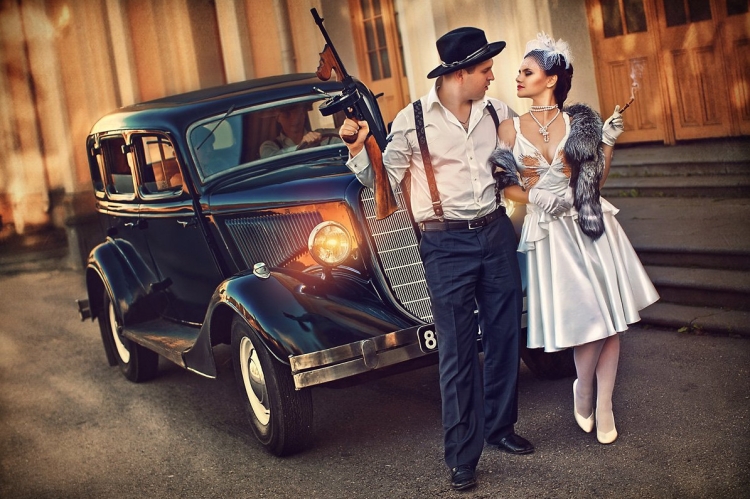 Свадьба в стиле Бонни и Клайд