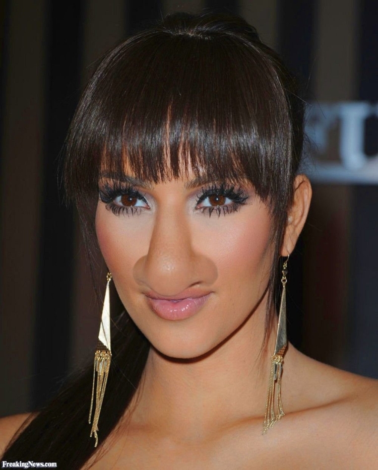 Филированная челка полукругом