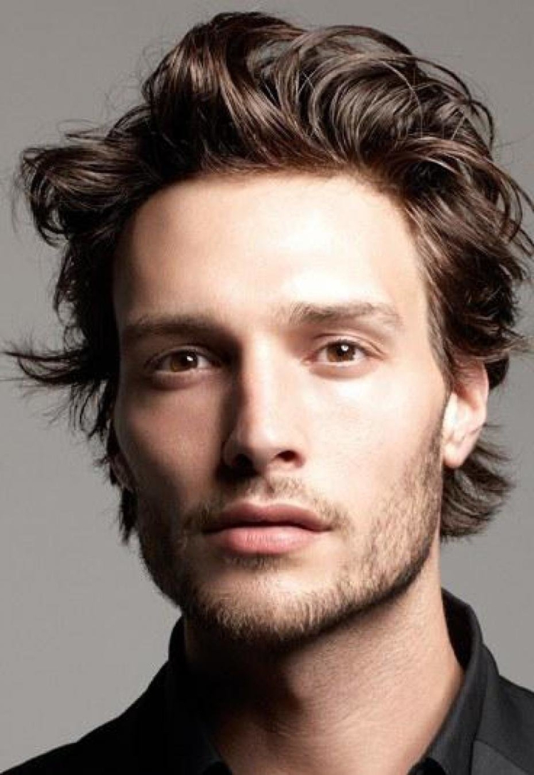 Причёски на средние волосы мужские