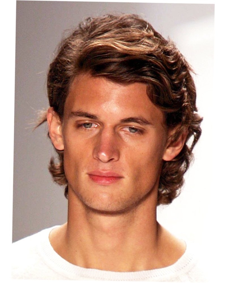 Причёски на средние волосы мужские