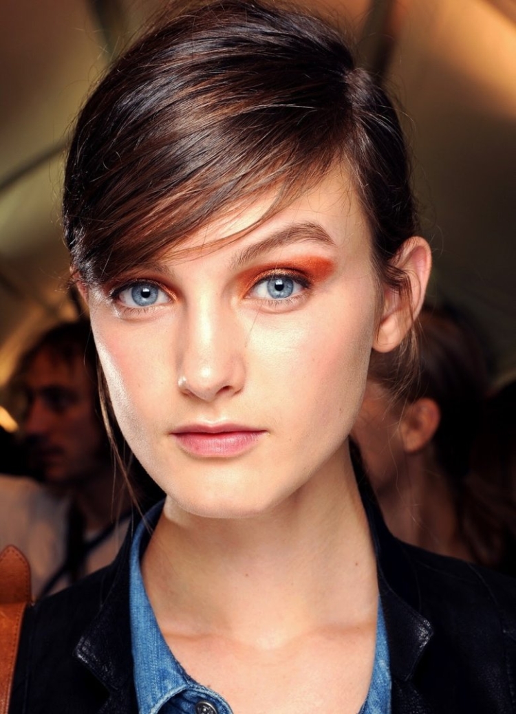 Короткая чёлка на бок