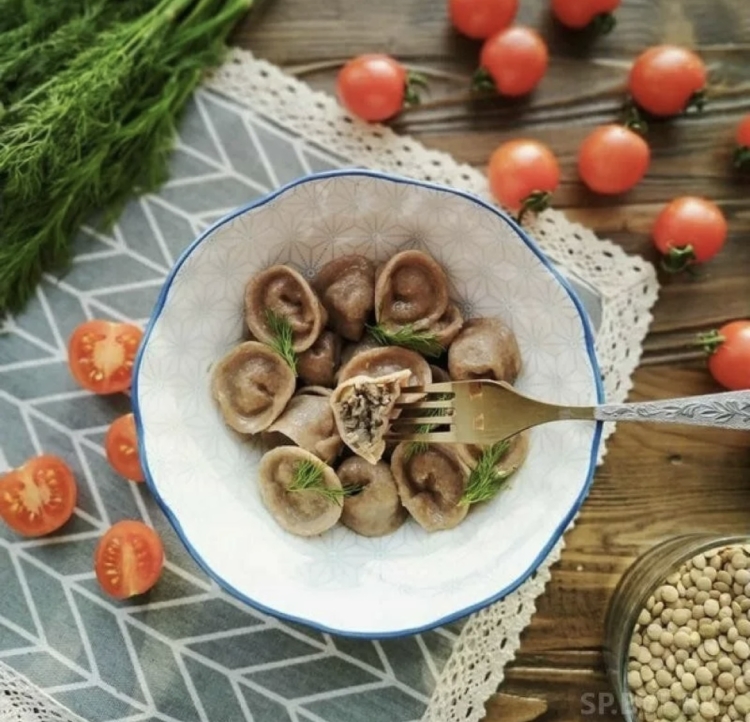 Пельмени из ржаной муки