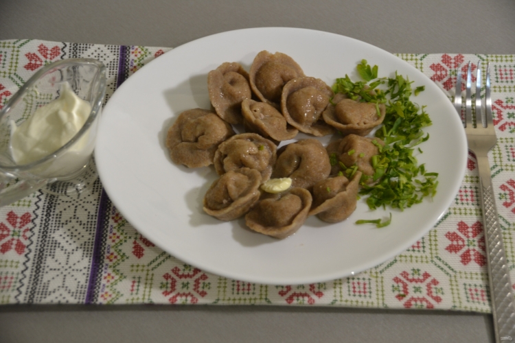 Пельмени из цельнозерновой муки