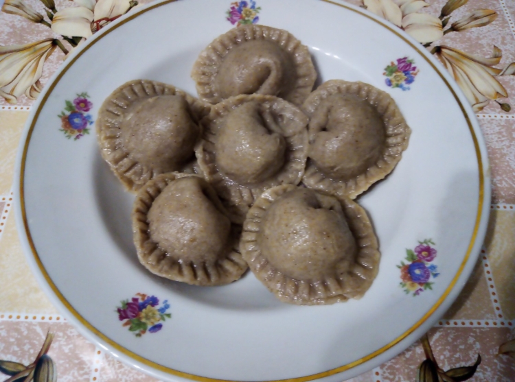 Пельмени из ржаной муки