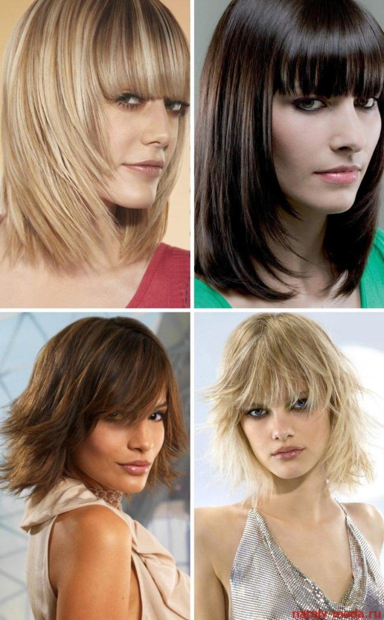 Стрижка Каскад филированный на средние волосы