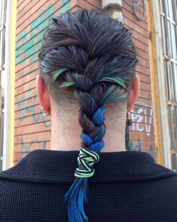 Мужские косички на длинные волосы