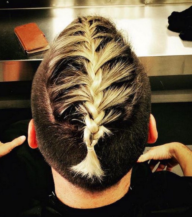 Колосок на короткие волосы мужские
