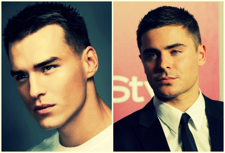 Короткие мужские стрижки для худых