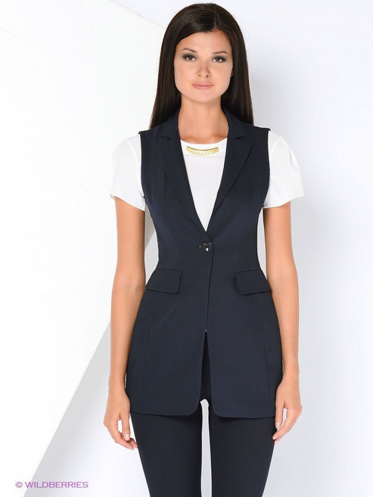 Жилет классический женский удлиненный ИП Егорова