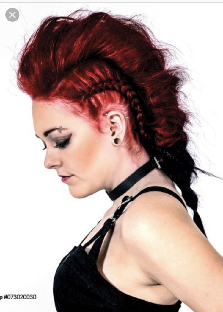 Прическа маллет панк