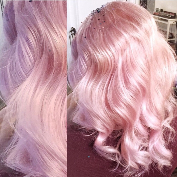 Розовый блонд краска Эстель