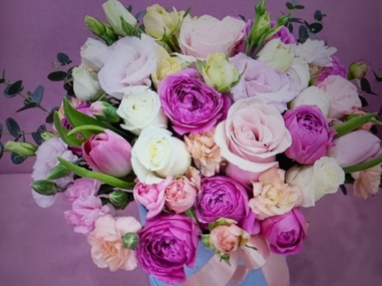 Красивый букет с днём рождения женщине красивые