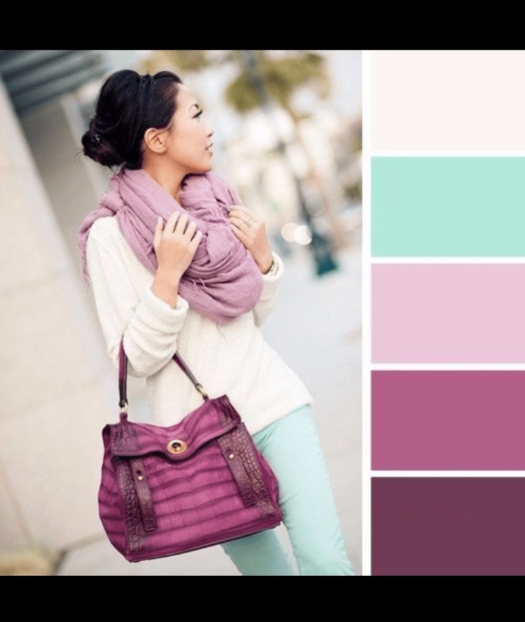 Красивые сочетания цветов в одежде