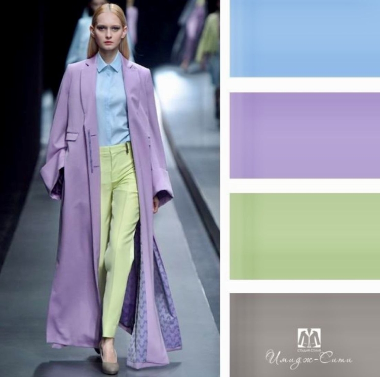 Цвет Полынь в одежде сочетание