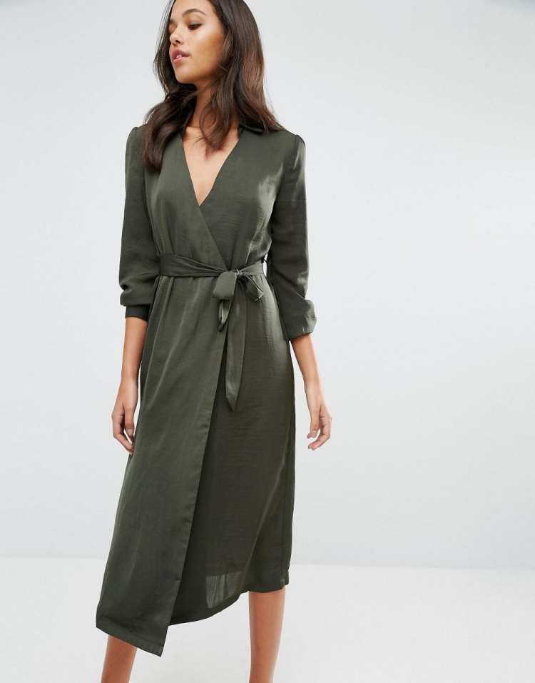 Платье-халат с запахом