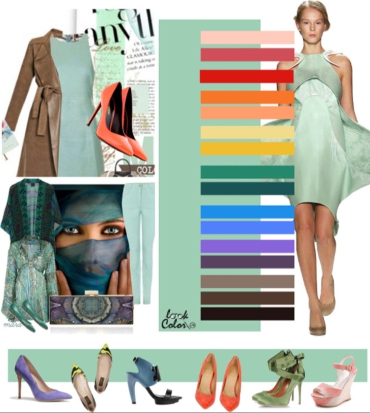 Светло салатовый цвет в одежде сочетание