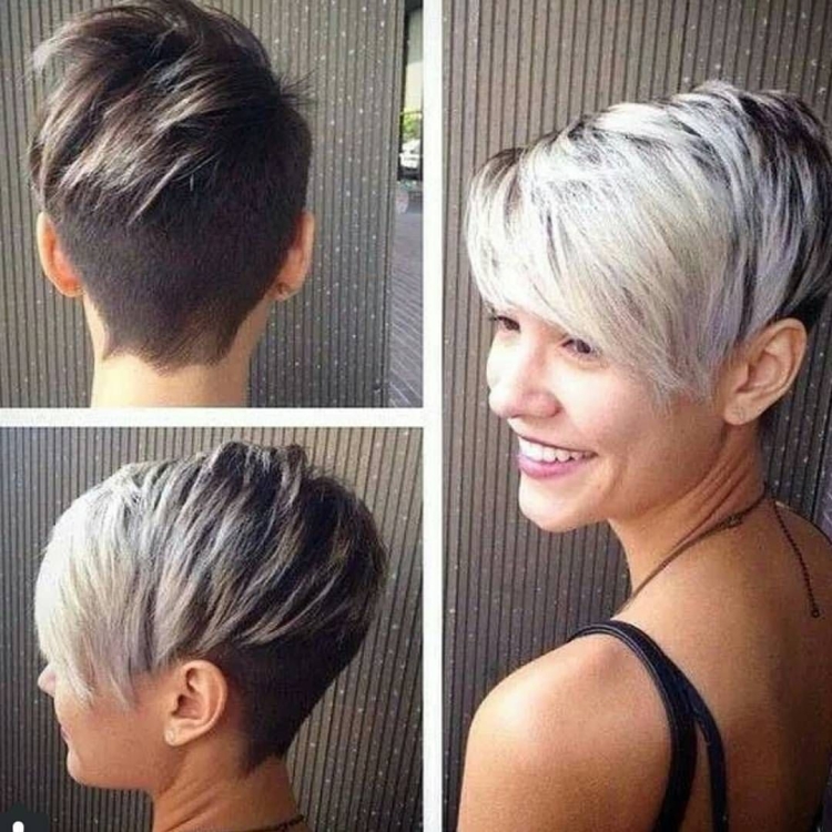 Стрижка Гарсон Пикси асимметрия