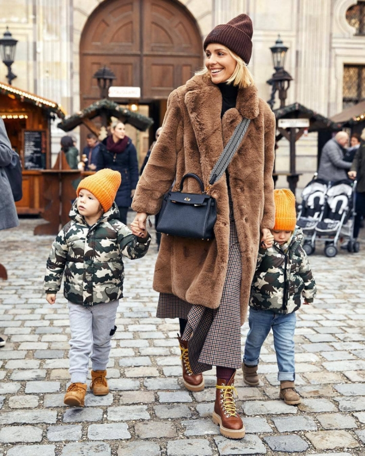 Лук с шубой Тедди