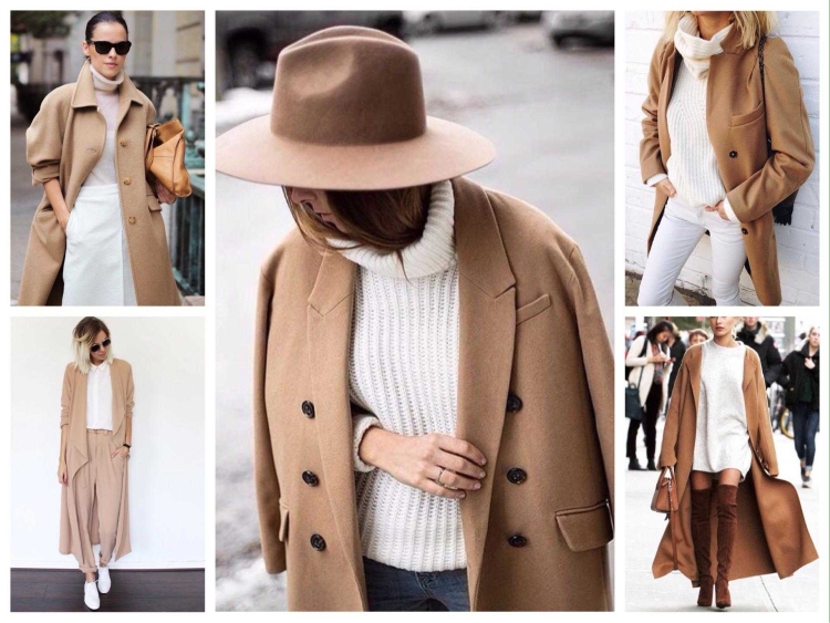 Сочетание бежевого и коричневого в одежде