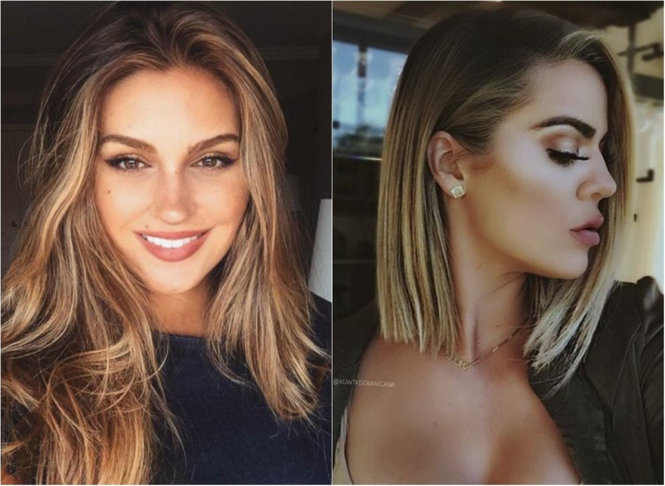 Хейли Бибер контуринг волос