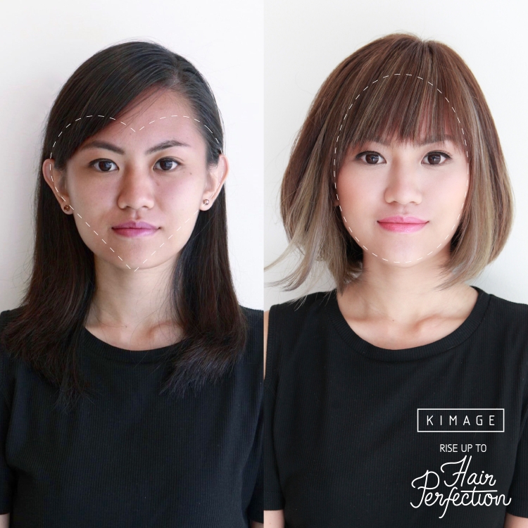 Контуринг волос на короткие волосы с челкой