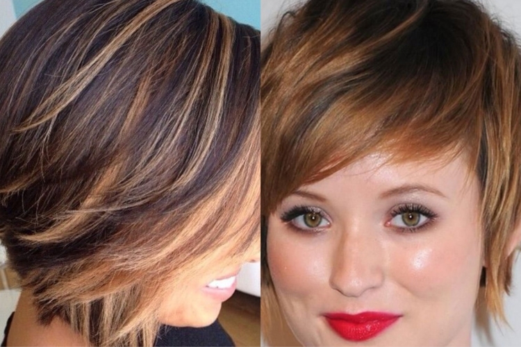 Мелирование волос на темные волосы короткие