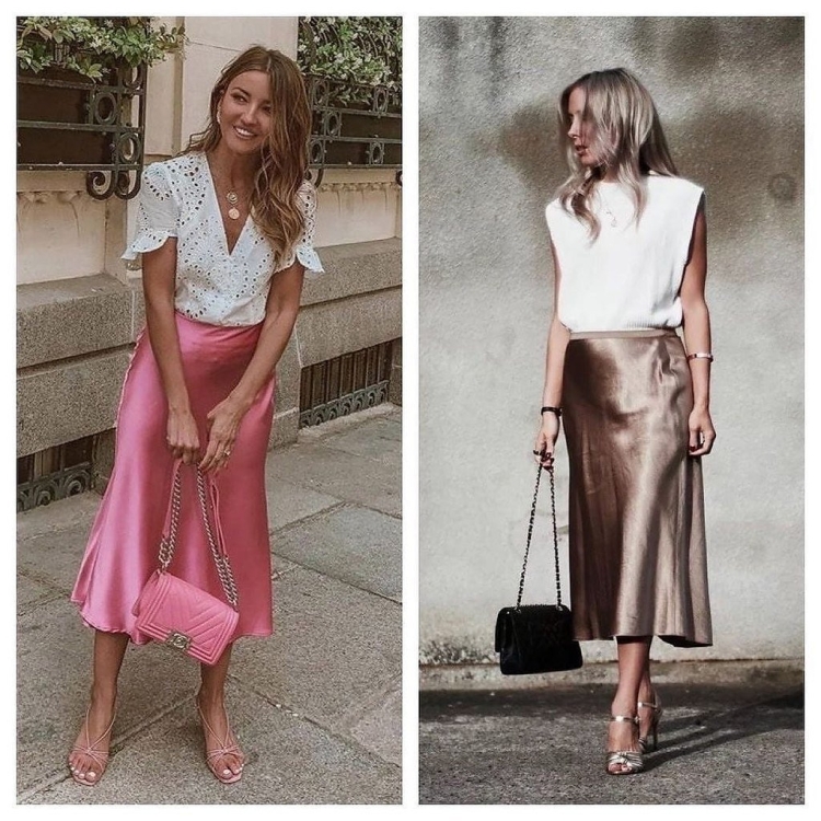 Юбка в бельевом стиле