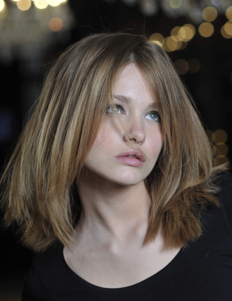 Каре для пористых пушистых волос