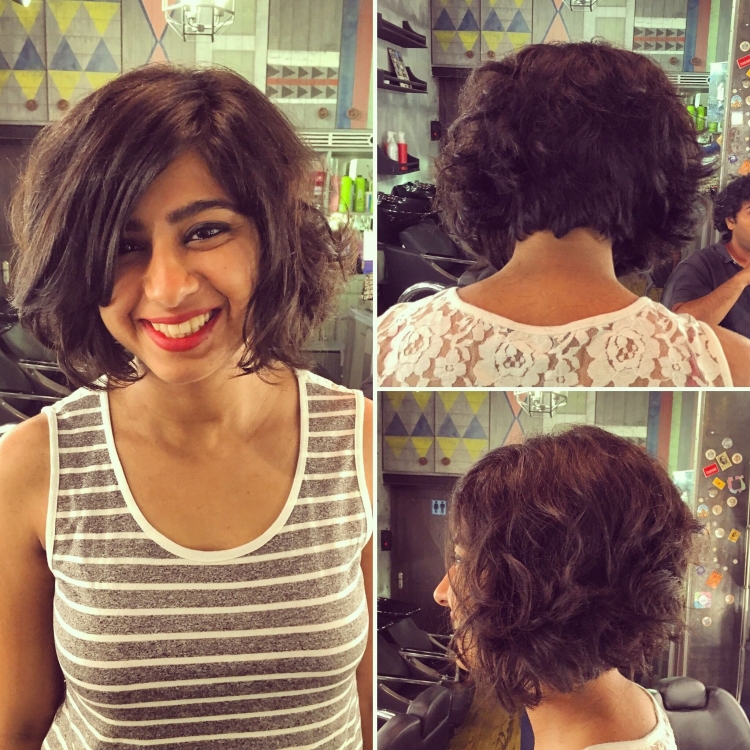 Каре на пористые волнистые волосы