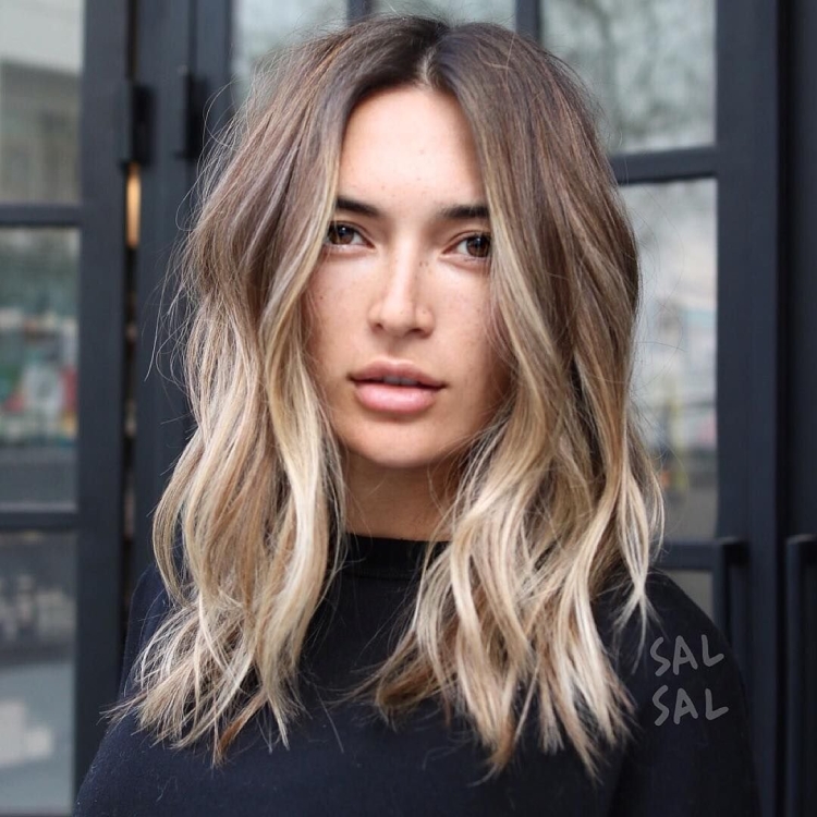 Шатуш балаяж на русые каре