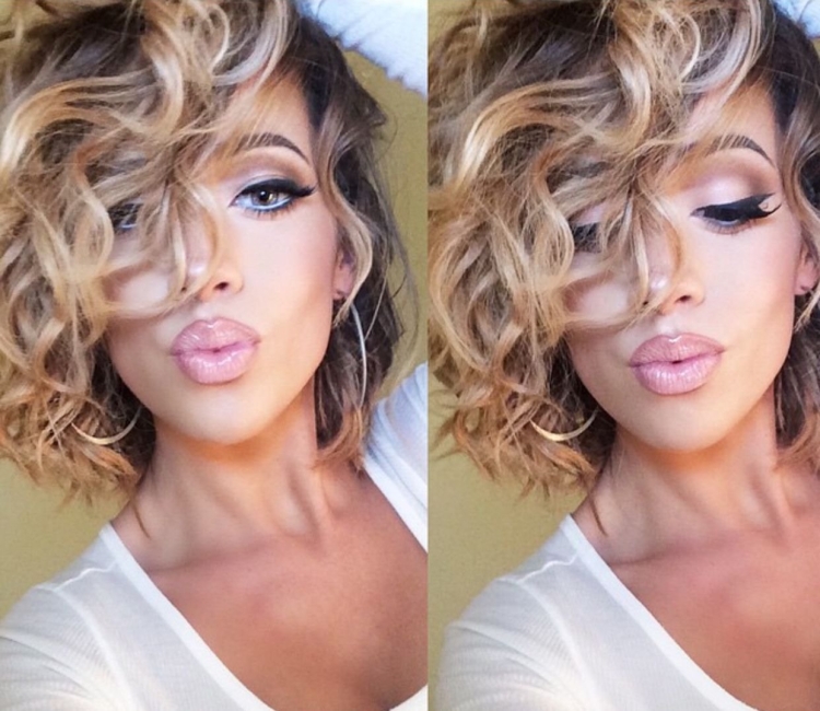 Контуринг на кудрявые волосы