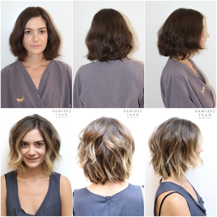 Калифорнийское мелирование на каре