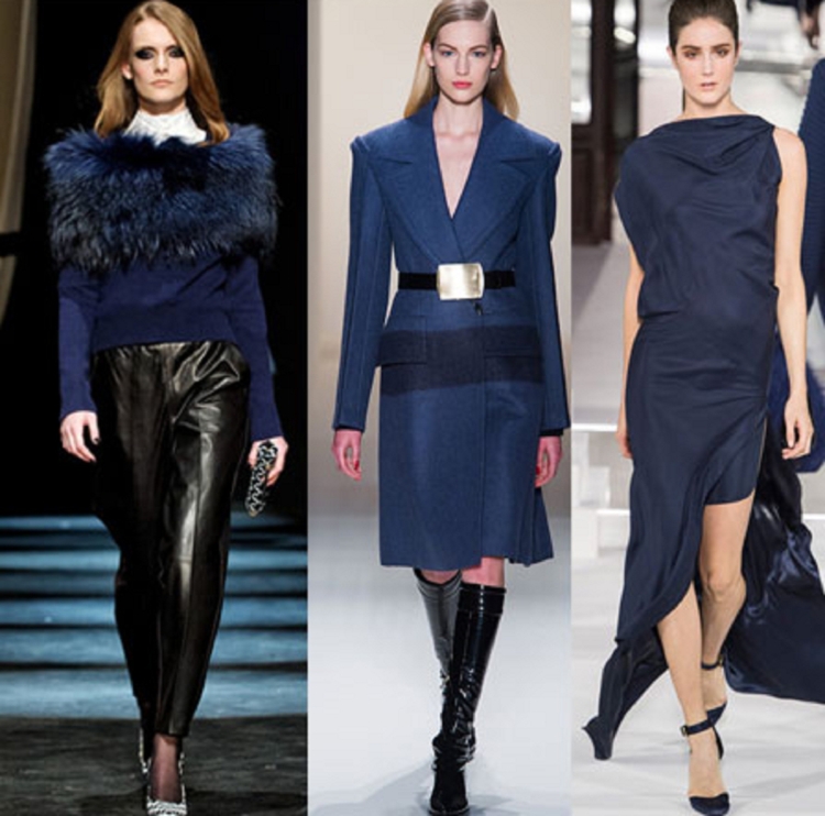 Глубокий синий цвет в одежде