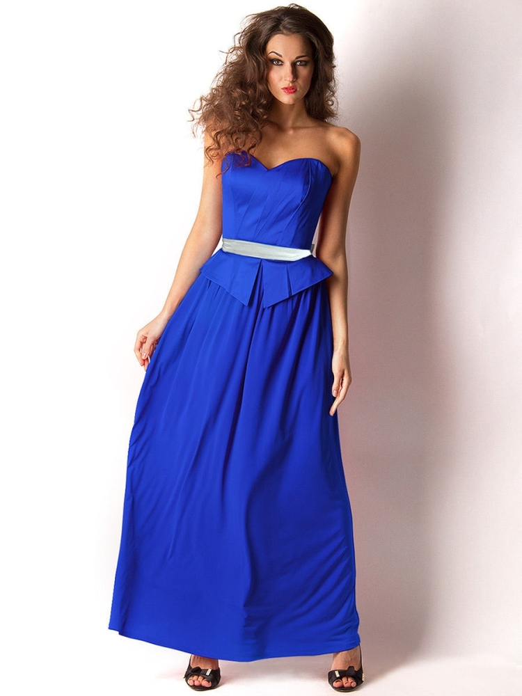 Платье цвета индиго